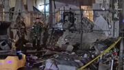 Iraq: Baghdad street damaged after explosions