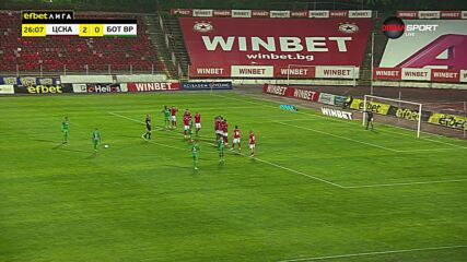 ЦСКА - Ботев Враца 2:0 /първо полувреме/