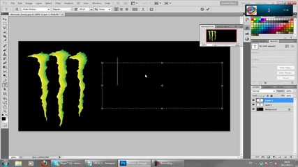 Как да си направим яко лого с шрифт на Monster Energy :)