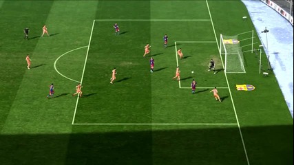 Fifa 11 - Красив гол на Меси с пета !