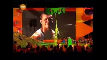 Randy Orton Rko s Tv presenter at Nickelodeon kid s choice favourite bad guy 2008 