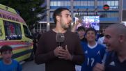 Атмосферата пред "Георги Аспарухов" преди Борац Баня Лука - Левски