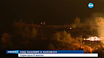 Седем души са арестувани за огромните пожари в Хасковско