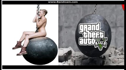 Miley Cyrus vs Chad Wild Clay - Wrecking Ball vs Gta V