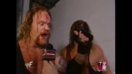 The Undertaker and Kane backstage promo 