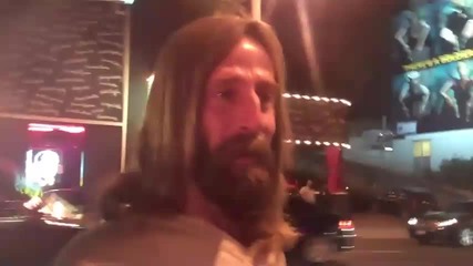 Snoop Dogg meets Jesus on Sunset Blvd. in Hollywood Ca 12_25