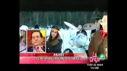 Anahi Le Responde A Juan Jose La Oreja Ori