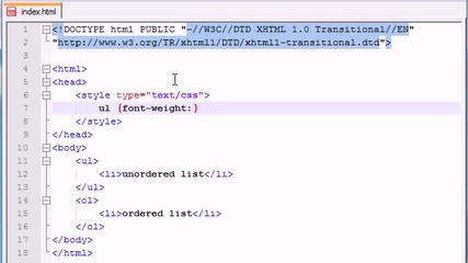 Xhtml and Css Tutorial - 18 - font-weight & font-style