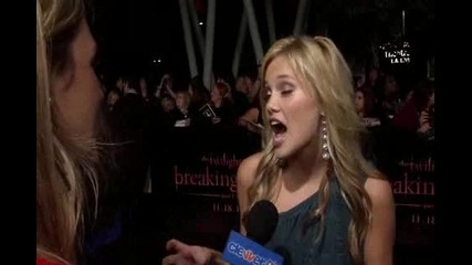 Olivia Holt Interview at the Twilight Breaking Dawn Interview