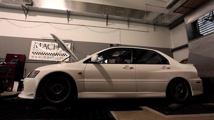 2005 Mitsubishi Evo 8 dyno run 600+ hp 