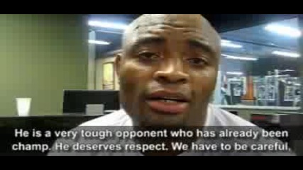 Anderson Silva Expects Takedown from Forrest Griffin - Ufc 101