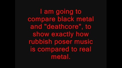 Black Metal Vs Deathcore
