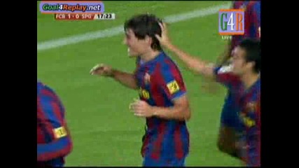 Barcelona - Sporting de Gijon 1 - 0 Goal na Bojan Krkic