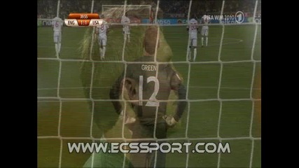 World Cup 2010 Англия - Сащ 1:1 грешка на вратаря 