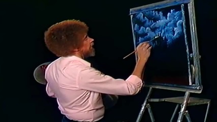 S04 Радостта на живописта с Bob Ross E05 - вечерен морси пейзаж ღобучение в рисуване, живописღ