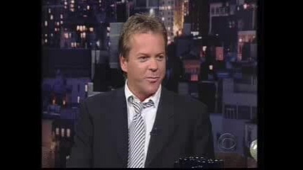 Kiefer Sutherland On David Letterman Pt 1