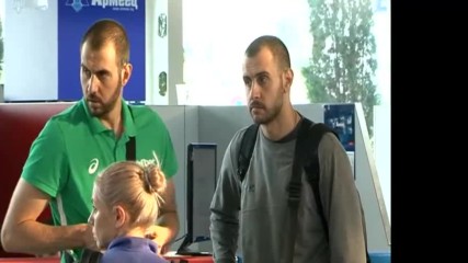 Националният тим по волейбол пристигна в София