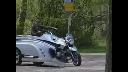 Wheelchair Motorbike Zooms By. 