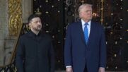 Зеленски пристигна в "Мар-а-Лаго" за разговори с Тръмп