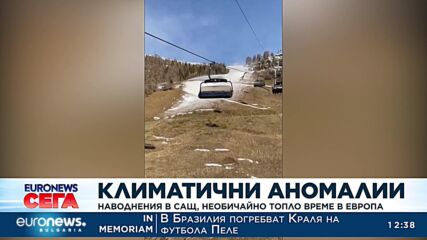 Климатични аномалии: Наводнения в САЩ, необичайно топло в Европа