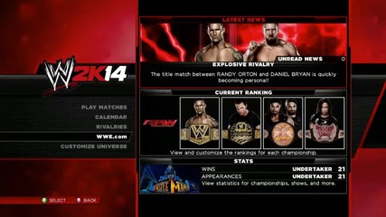 Wwe 2k14 - Universe Mode 4.0 Details Ft. Rivalry Manager, Nxt Title and Default Attires!