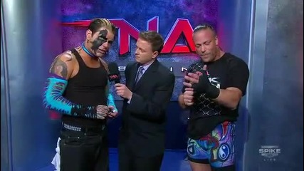 {lil slip} Tna impact March 22nd 2010! Jeff Hardy and Rvd Backstage. 