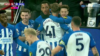 Brighton and Hove Albion with a Goal vs. Nottingham Forest