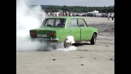 Lada burnout 