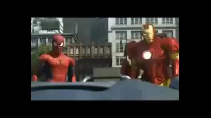Spider - man, Iron Man и Hulk vs Големи роботи 