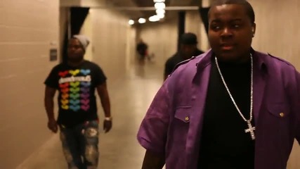 Justn Bieber и Sean Kingston зад кулисите 