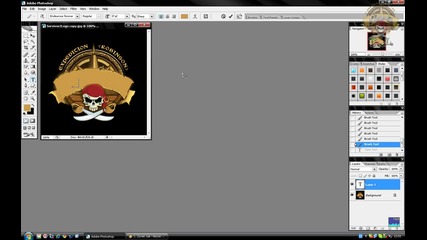 Как да направим лого с Photoshop Cs2