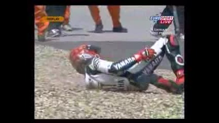 Инцидент С Crash Jorge Lorenzo - China 2008