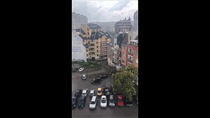 Едър дъжд в София