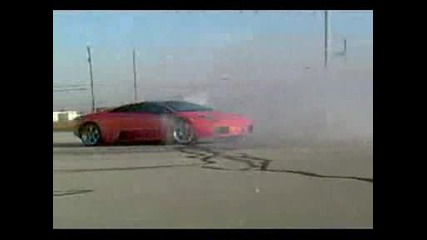 Lamborghini Murcielago Подпалва Гуми