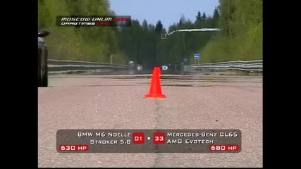 Bmw M6 vs Mercedes Cl65 Amg 