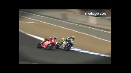 Valentino Rossi - Stoner Laguna Seca 2008 battle 