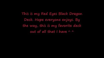 Yu - Gi - Oh Deck Red - Eyes Black Dragon