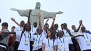 Бежанският олимпийски отбор посети статуята на Христос Спасителя