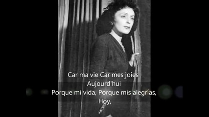 Edith Piaf - No,no lamento nada
