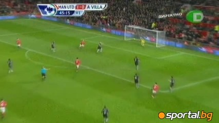 Манчестър Юнайтед3:1 Астън Вила - Всички голове 