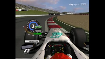 rfactor F1 Michael Schumacher test Barcelona 2010 Onboard (pc - game) 