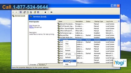 How to restart a print spooler service?