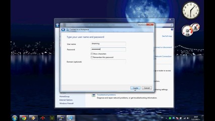 Dreaming Vpn конфигурация - Windows 7