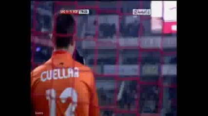 12.02.2011 Спортинг Хихон 1 - 1 Барселона гол на Давид Вия