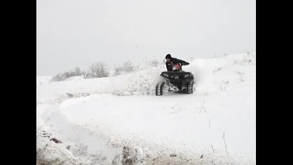 На сняг с Атв