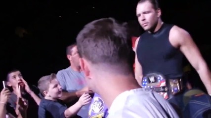 Dean Ambrose Makes His Way Through the Crowd, Izod Center 09/07/13