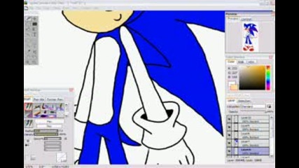 Рисуване на Sonic 