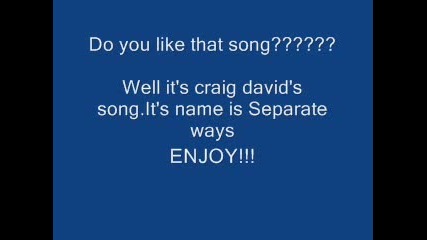 Craig David - Separate Ways