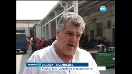 Поскъпват плодовете и зеленчуците заради дъждовете - Новините на Нова