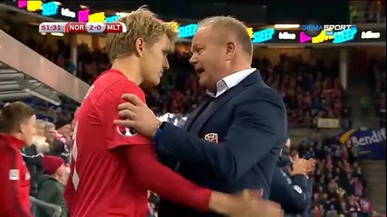 Норвегия 2 - 0 Малта ( Квалификация за Европейско първенство 2016 ) ( 10/10/2015 )